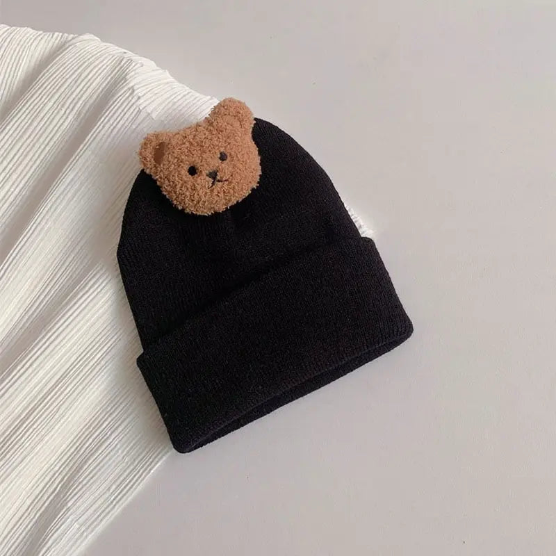 Bear Bobble Knitted Hat