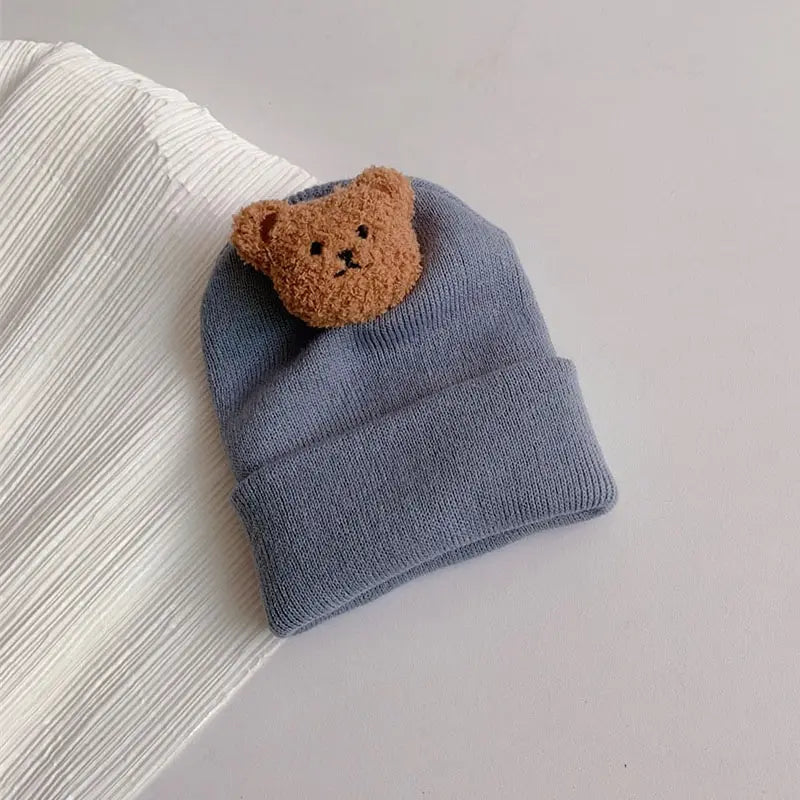 Bear Bobble Knitted Hat