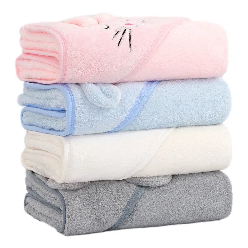 CuddleCritters - Hooded Baby Bath Towels & Swaddle Wraps