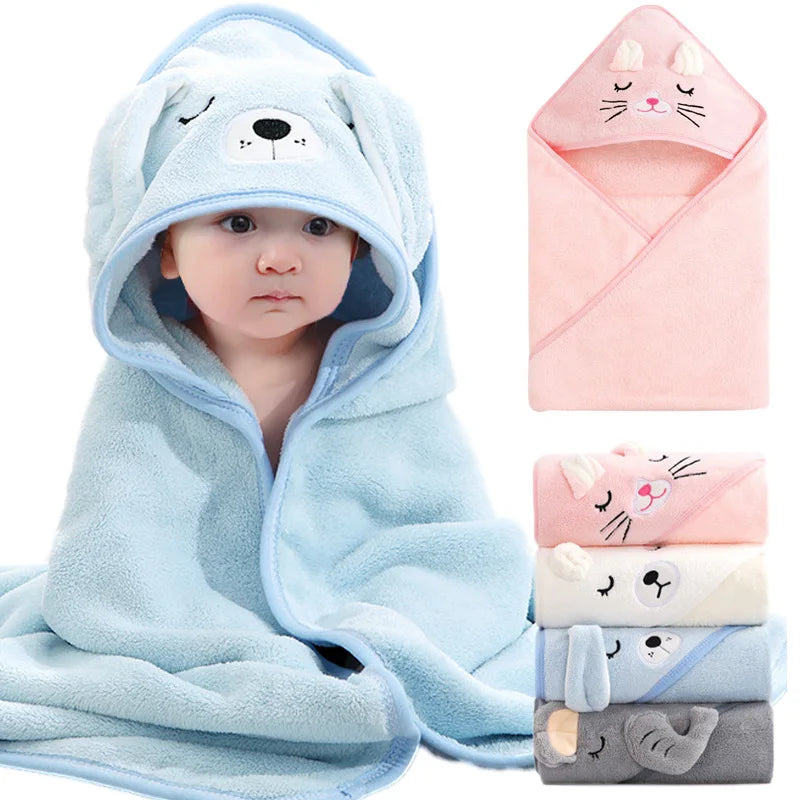 CuddleCritters - Hooded Baby Bath Towels & Swaddle Wraps