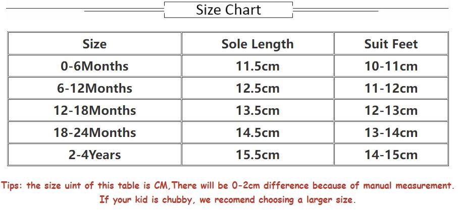 Baby Anti-Slip Breathable Crib Shoes with Rubber Sole