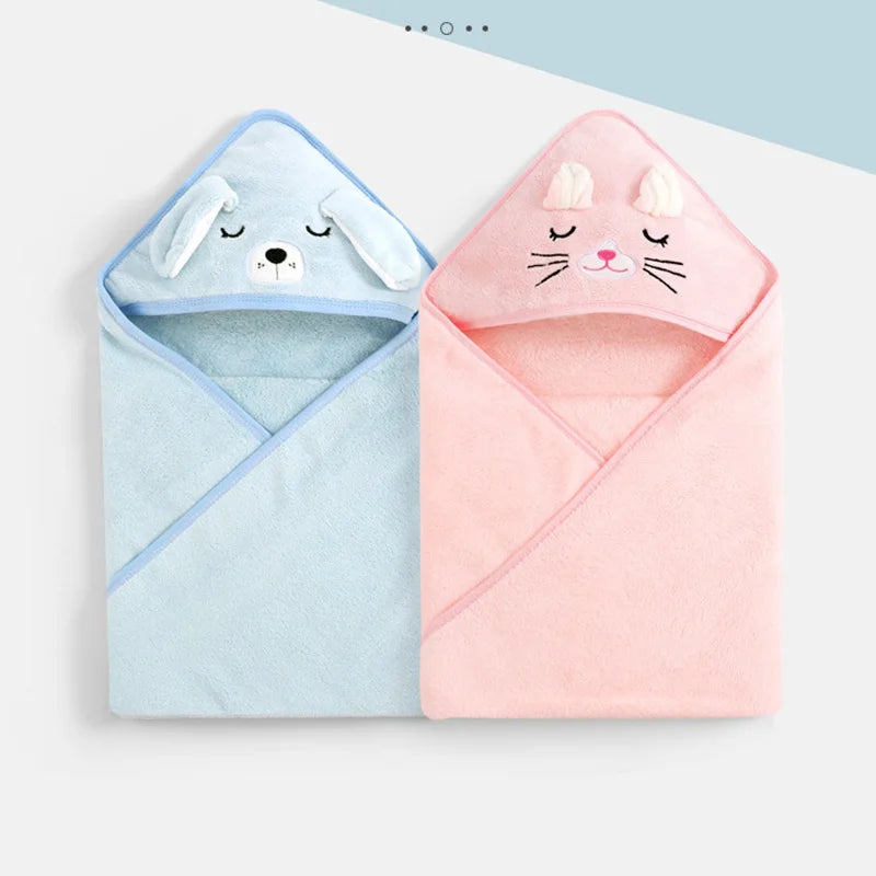 CuddleCritters - Hooded Baby Bath Towels & Swaddle Wraps
