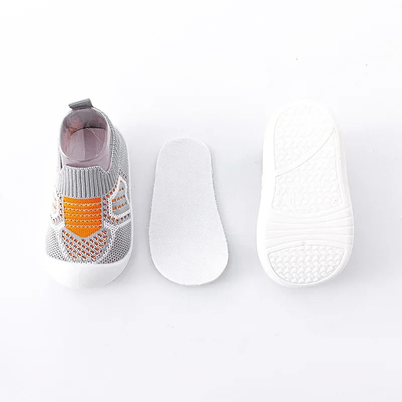 Baby Anti-Slip Breathable Crib Shoes with Rubber Sole