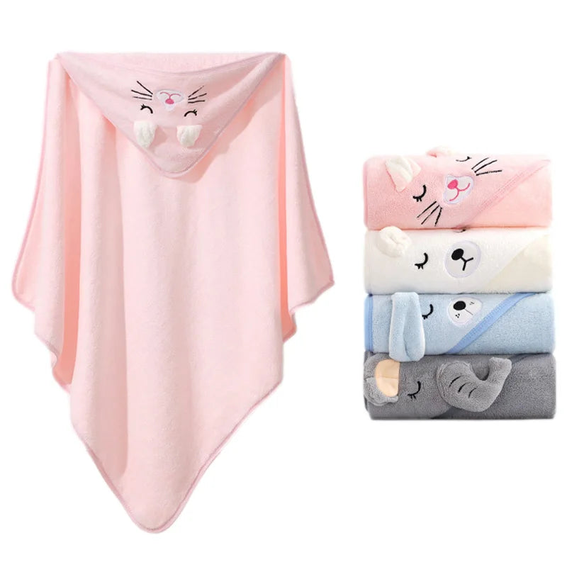 CuddleCritters - Hooded Baby Bath Towels & Swaddle Wraps