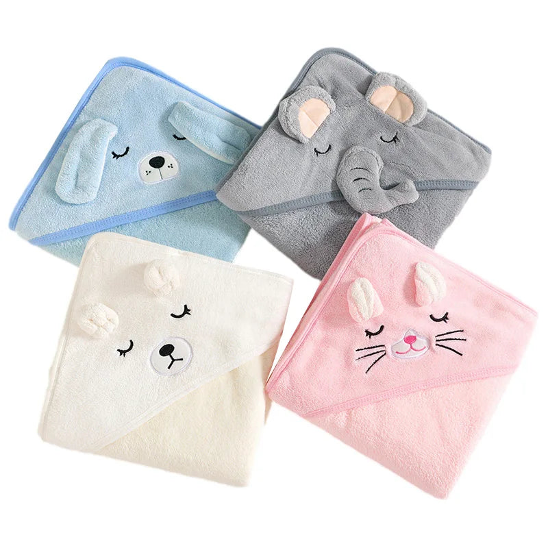 CuddleCritters - Hooded Baby Bath Towels & Swaddle Wraps