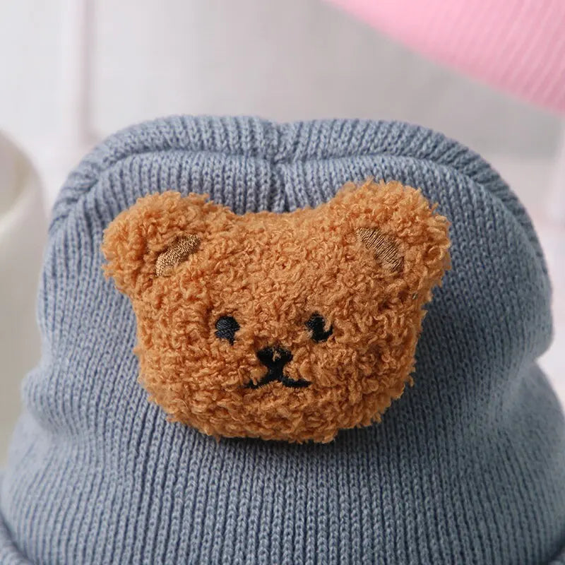 Bear Bobble Knitted Hat