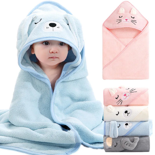 CuddleCritters - Hooded Baby Bath Towels & Swaddle Wraps