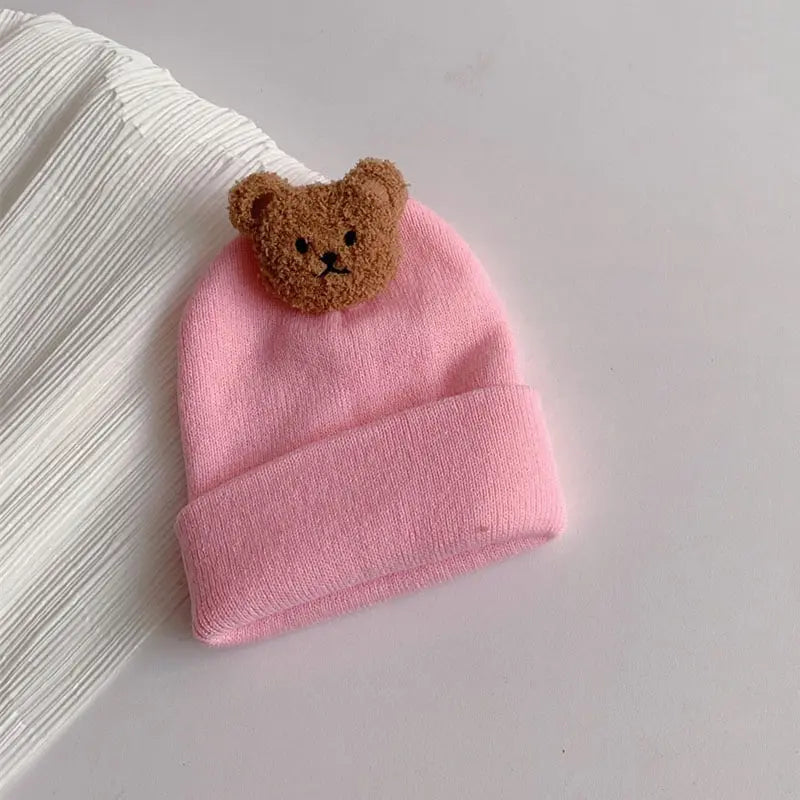 Bear Bobble Knitted Hat