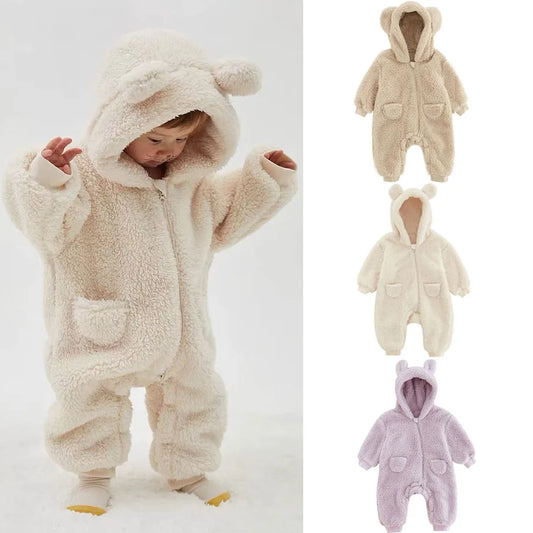 SnuggleCritters - Fleece Baby Rompers & Jumpsuits (0-2Y)