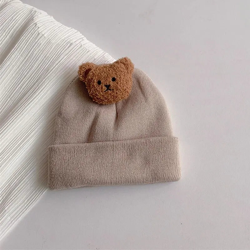 Bear Bobble Knitted Hat