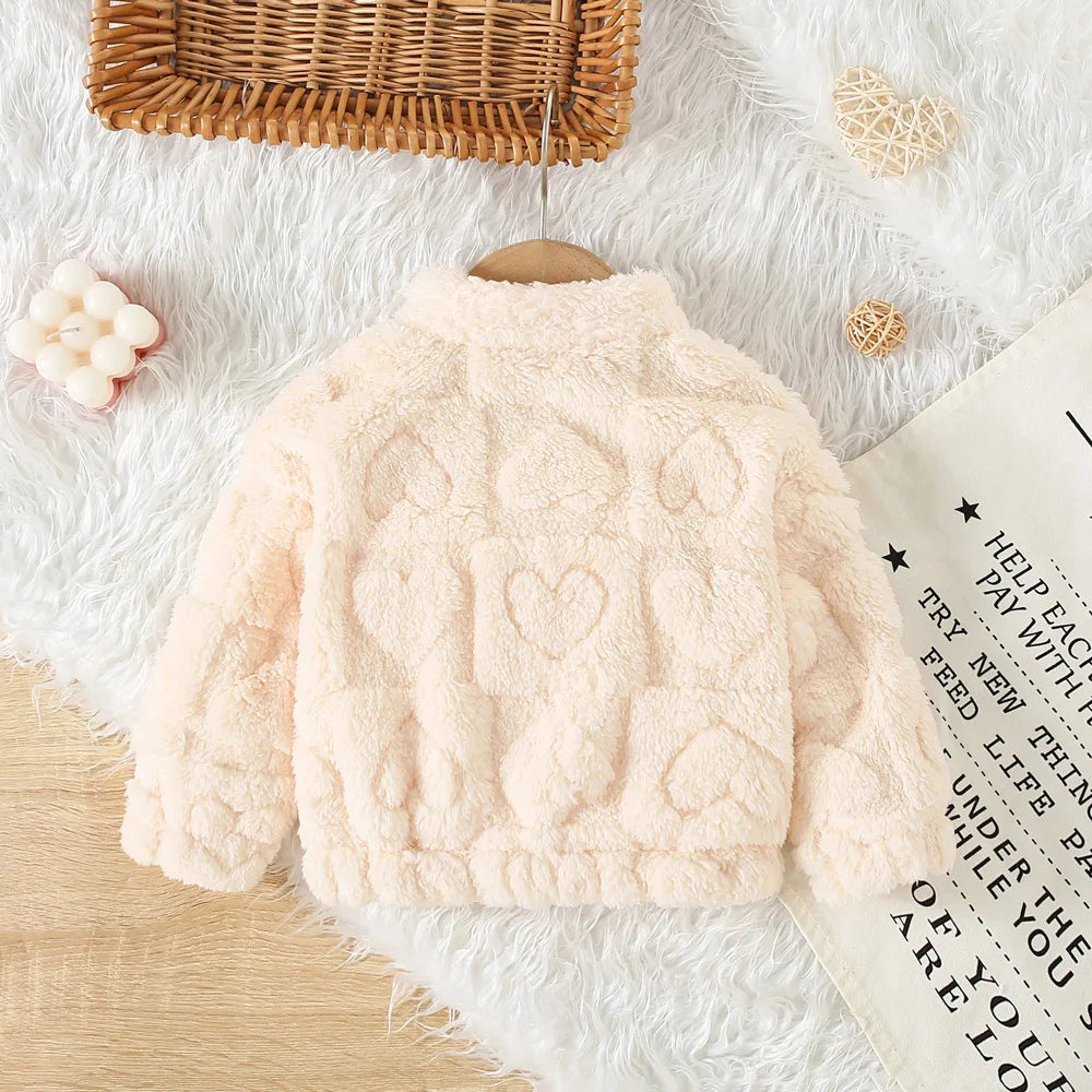 Simple & Warm Baby Girl Long-Sleeved Coat (6 Months - 3 Years)