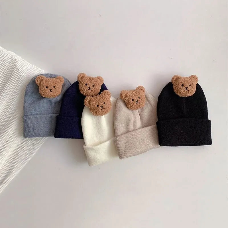 Bear Bobble Knitted Hat