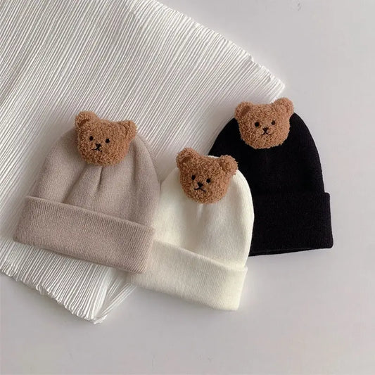 Bear Bobble Knitted Hat